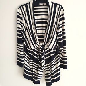 Chico's Linen Blend tie front cardigan Chico's Size 3 or US XL